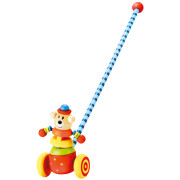 Jezdík medvěd na tyči dřevěný 55 cm