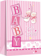 Dárková taška S - Baby girl 11,3 x 14,5 cm