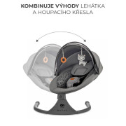 Lehátko houpací s melodií 2 v 1 Lumi, do 9 kg, Premium Kinderkraft