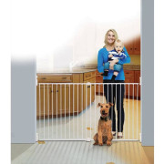 Zábrana bezpečnostní Broadway 2-panelová extra široká 76-134,5 cm bílá Dreambaby 2. JAKOST
