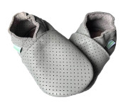 Kožené capáčky děrované Barefoot Vel. XXL (2-3 roky) Hopi Hop