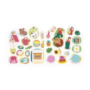 Samolepky Dům 7 předloh Stickers Janod