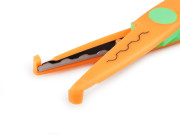 Nůžky dětské s kreativní vlnovkou a vroubky délka 13 cm MIX