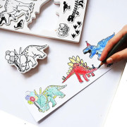 Dětská razítka Aladine Stampo Birthday, 30 ks - Dinosauři