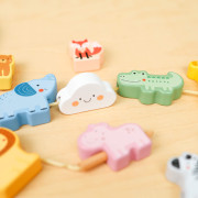 Navlékání Zvířátka Pastel 13 ks