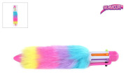 Glamour propiska barevná 14 cm chlupatá