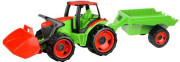 Traktor se lžící Giga Trucks s vlekem plast 62 cm 