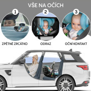 Malé zpětné zrcátko Deluxe Black Zopa