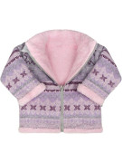Zimní kojenecký kabátek se stojáčkem Baby Service Etnik zima růžový
