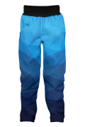 Softshellové kalhoty dětské Mozaika modrá Wamu