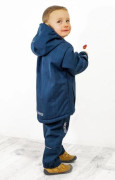 Dětské softshellové oteplovačky Navy blue Esito