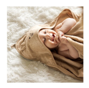 Dětská osuška s kapucí babyono 100x100 cm Králík 