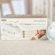 Přenosná elektrická odsávačka mateřského mléka GIOmum Line Discreet Double innoGIO