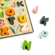 Dřevěné puzzle velká písmena Bigjigs Toys - ABC