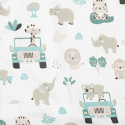 2-dílné ložní povlečení Safari II 90/120 cm mint New Baby