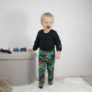 Dětské legíny Street graffiti - černé Esito