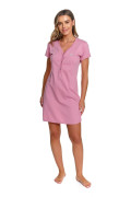 Těhotenská a kojící noční košile korunka růžová Doctor Nap