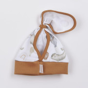 Kojenecká bavlněná čepička-šátek Nicol Miki