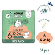 Moomin Baby 6 Maxi 12-24 kg (51 ks), eko plenky