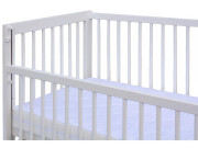 Postýlka se stahovacím bokem Scarlett Perta - buk - Bílá 120 x 60 cm 2. JAKOST