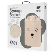 Koš na hračky Premium Bouclé se šňůrkou 43 l Sipo