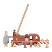 Hasičský náklaďák dřevěný Little Dutch