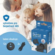 Ochranné kryty na elektrické zásuvky set 12 ks + 2x klíče Sipo