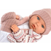 BABY JULIA 42406 Llorens - realistická panenka se zvuky a látkovým tělem - 42 cm