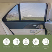 Sluneční clona do auta nasunovací L Black Zopa