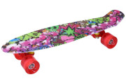 Skateboard vícebarevný 56 x 15 cm Wiky