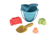 Sada na písek - kbelík, lopatka, hrabičky, 3 formičky 