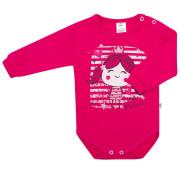 2-dílná bavlněná souprava New Baby Funny růžovo-modrá