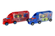 Auto kamion přepravník + auto 2 ks 28 cm na volný běh 