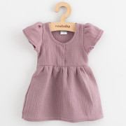Kojenecké mušelínové šaty New Baby lavender