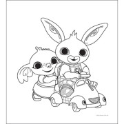 Mini omalovánky s pastelkami Bing