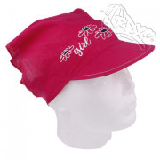 Lehký letní šátek s kšiltem Květy RDX