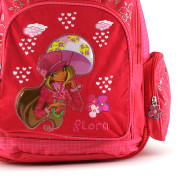 Školní batoh Winx Club - Víla Flora s deštníkem