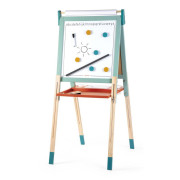 Oboustranná dřevěná magnetická tabule polohovatelná mentolová Janod