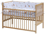 Dětská postýlka s kompletní výbavou, 120 x 60 cm, Gona Scarlett