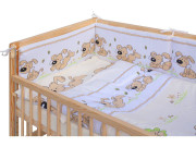 Dětská postýlka s kompletní výbavou 120 x 60 cm, béžová Japy Scarlett