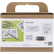 Kreativní sada Mini Craft Kit Textile Colouring Butterflies Creativ Company