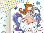 Kouzelné království - 1400 diamantů k nalepení, omalovánky