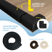 Ochranná páska pěnová pro ochranu hran a rohů nábytku 2 m Sipo