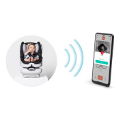Linko baby alarm chytré polstrování do autosedačky černé BabyAuto