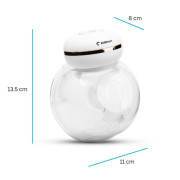 Odsávačka mateřského mléka Hyggelig bílá Kidnort