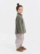 Fleecová bunda Theo Vetiver Green Leokid