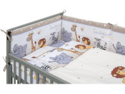 Dětská postýlka s kompletní výbavou ZOO 120 x 60 cm béžová Scarlett