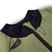 Mikina rozepínací zelená pejsci Little Angel