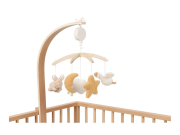 Hudební kolotoč dřevěný Newborn Naturals Little Dutch