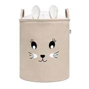 Koš na hračky XL se šňůrkou, skládací bavlněný / 63 l Sipo 